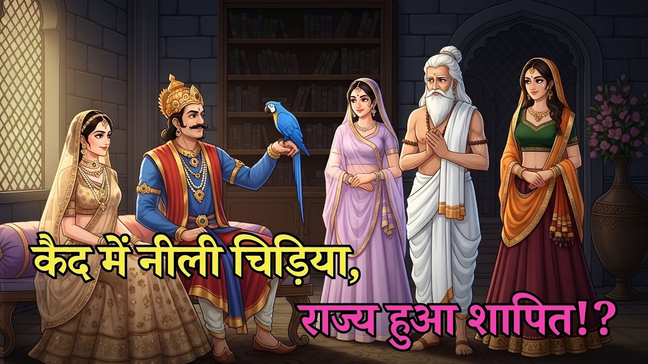 नीली चिड़िया पर राक्षसी का श्राप 😱 पूरा राज्य अंधेरे में डूब गया | रहस्यमयी लोककथा