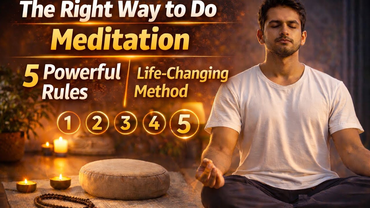The Right Way to Do Meditation - tamil | 5 Powerful Rules | Life-Changing Method | Tamil