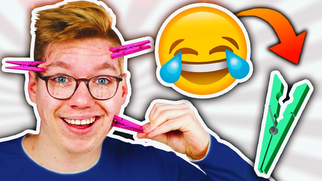 Ansgar REAGIERT 😆 1x Wäscheklammer ins Gesicht wenn ich lache 😬 (mit @Rippelz)