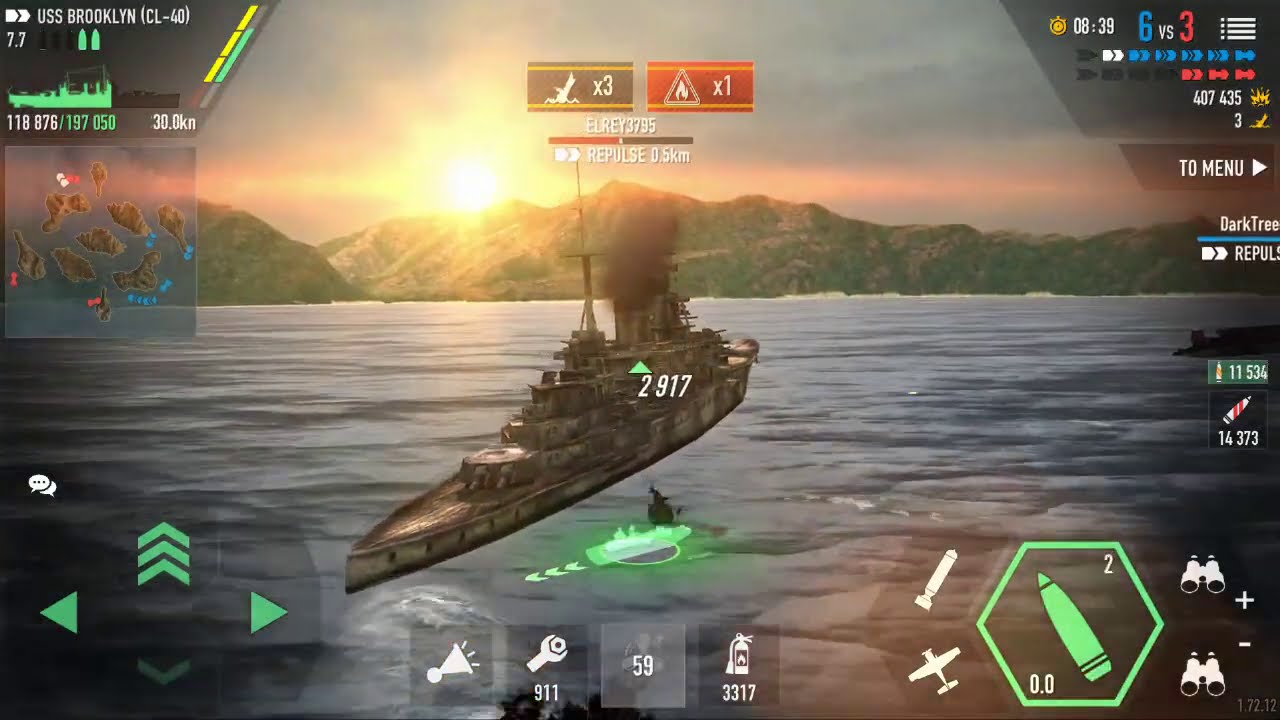 [Battle Of Warships] Musashi and more ...!