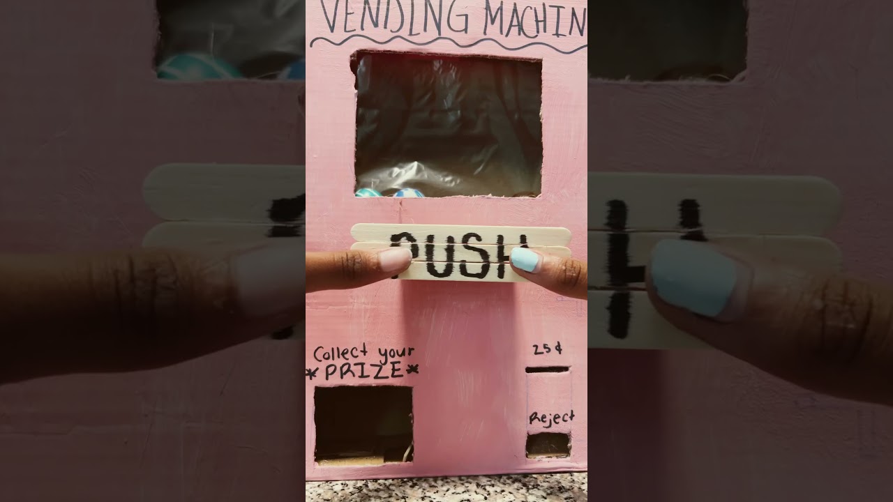 DIY vending machine🍄🌸🌊💕#diy #craft #viral