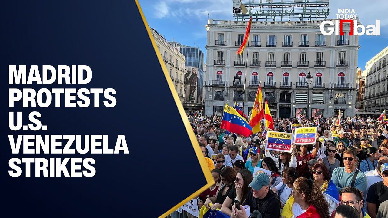 LIVE: Madrid Rally Condemns U.S. Strikes in Venezuela
