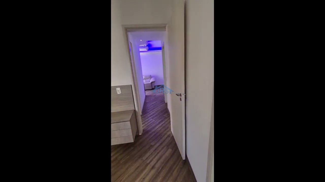 Apartamento com 61 m², Sala ampliada, 2 Dormitórios, sendo 1 suíte com sacada, 1 vaga de garagem.