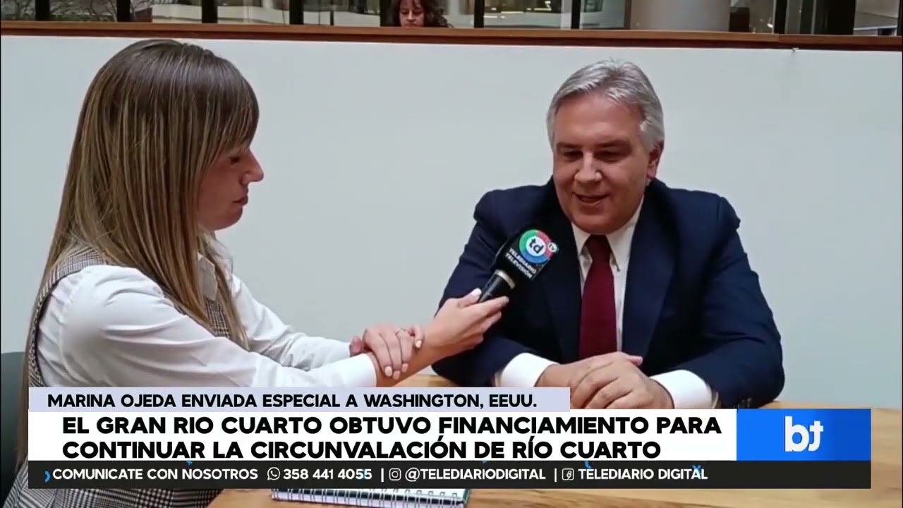 Desde Washington: Llaryora confirma financiamiento internacional para la circunvalación de Río Iv
