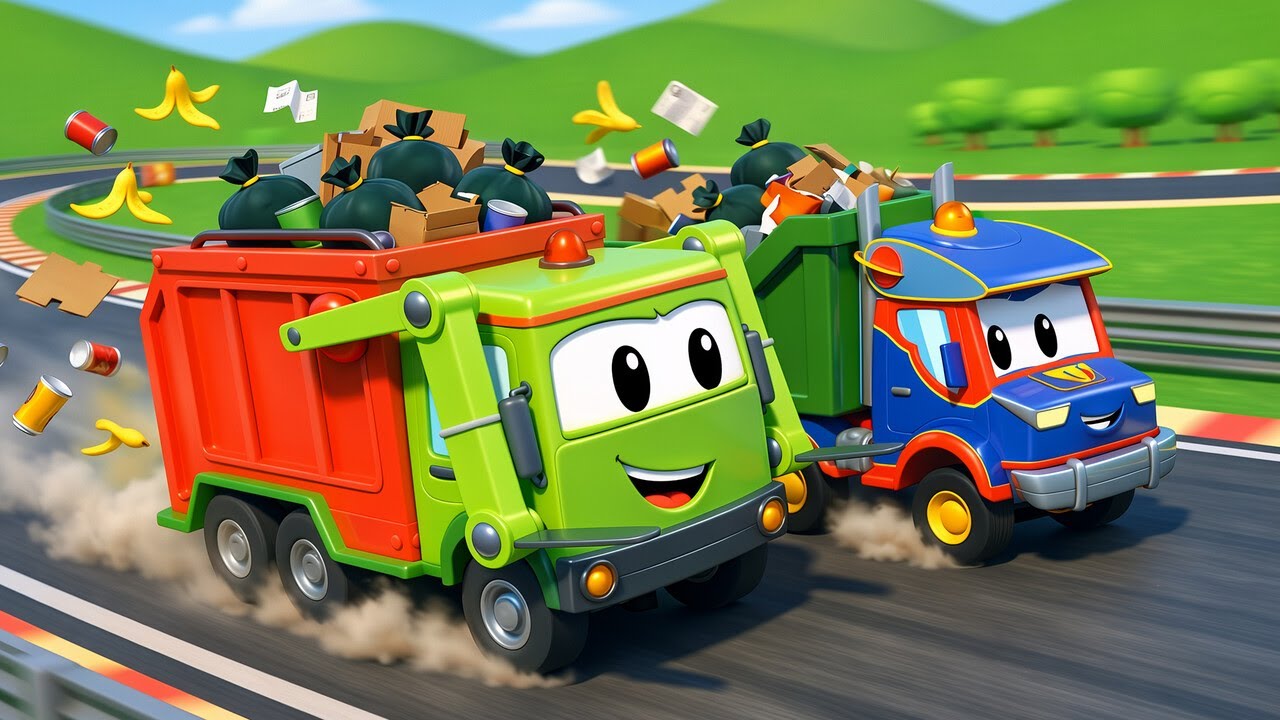 BALAPAN DUA TRUK SAMPAH