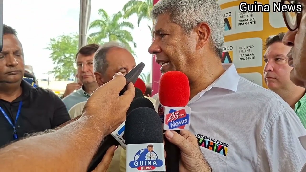 GOVERNADOR JERÔNIMO RODRIGUES FALA AO GUINA NEWS EM ITAPETINGA(BA). 