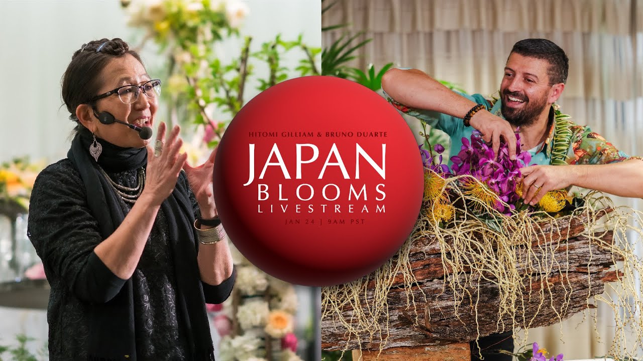 Japan Blooms LIVESTREAM featuring Hitomi Gilliam & Bruno Duarte!