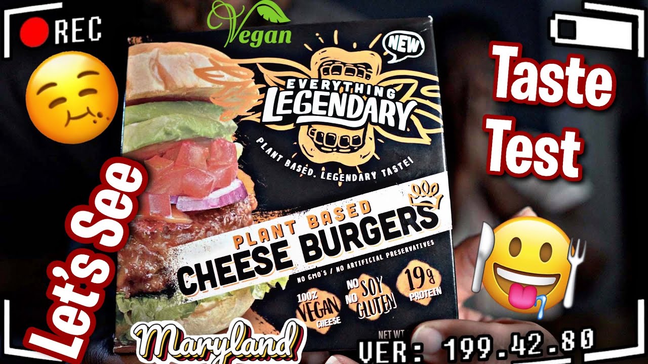 KEYZ&T Try EVERYTHING LEGENDARY Cheeseburger | Vegan