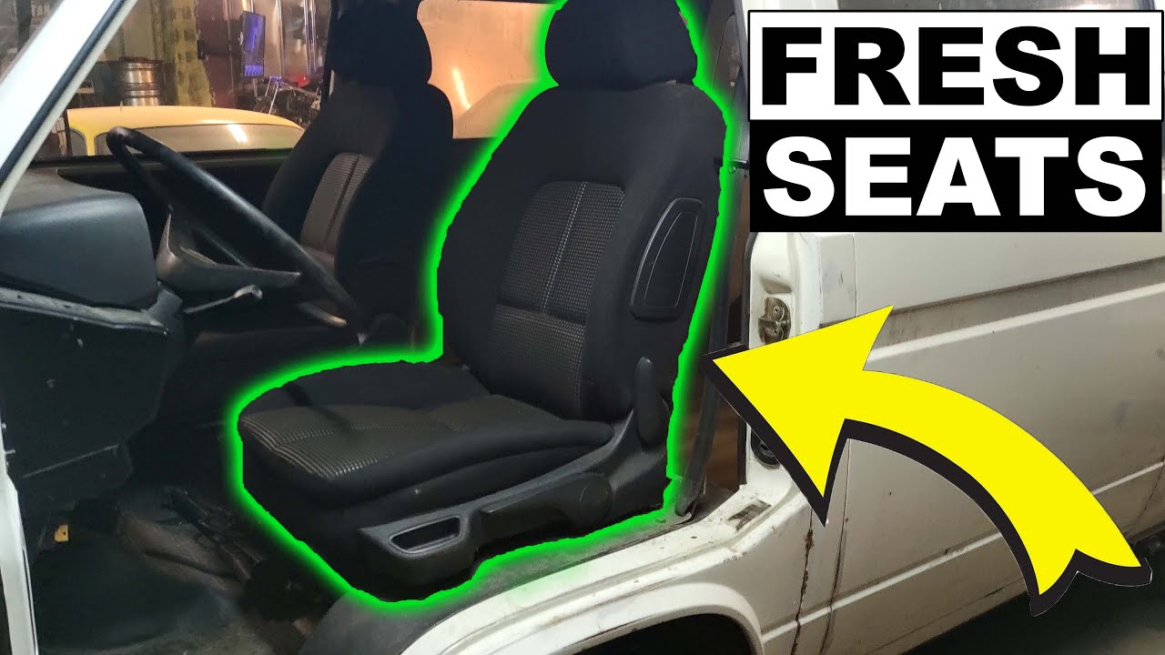 Устанавливаю новые сиденья в свой микроавтобус T3.