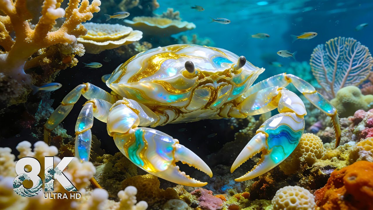 UNDERWATER AQUARIUM 8K 🐠 Ocean Fish & Coral Reef for Sleep & Relaxation