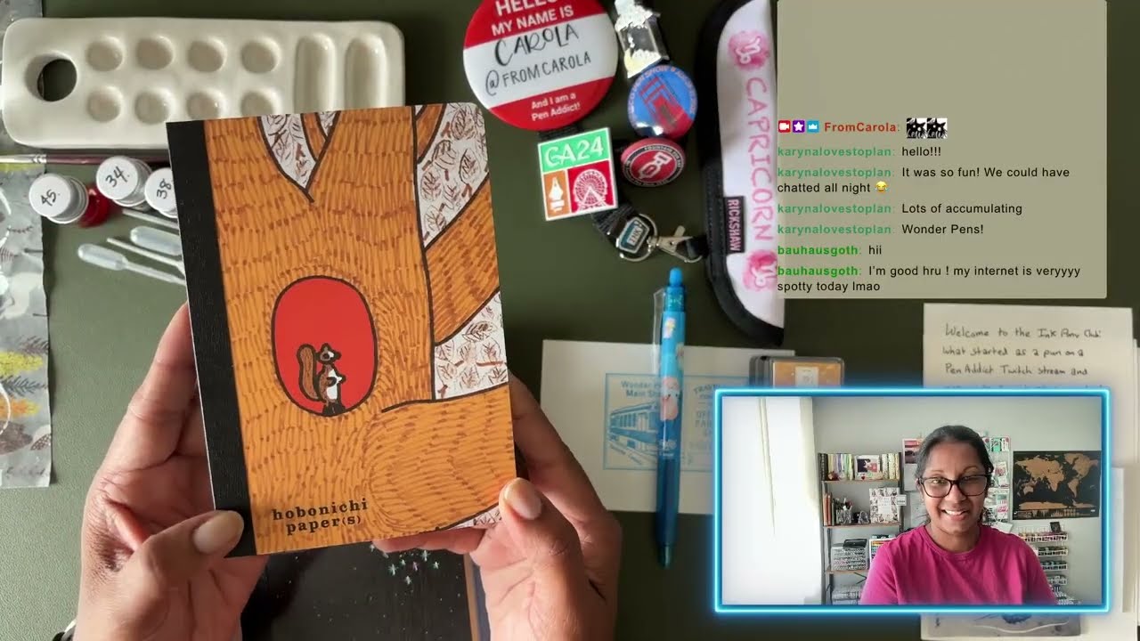 Painting with #fountainpenink and Stationery Hauls | Oct 3 Livestream replay