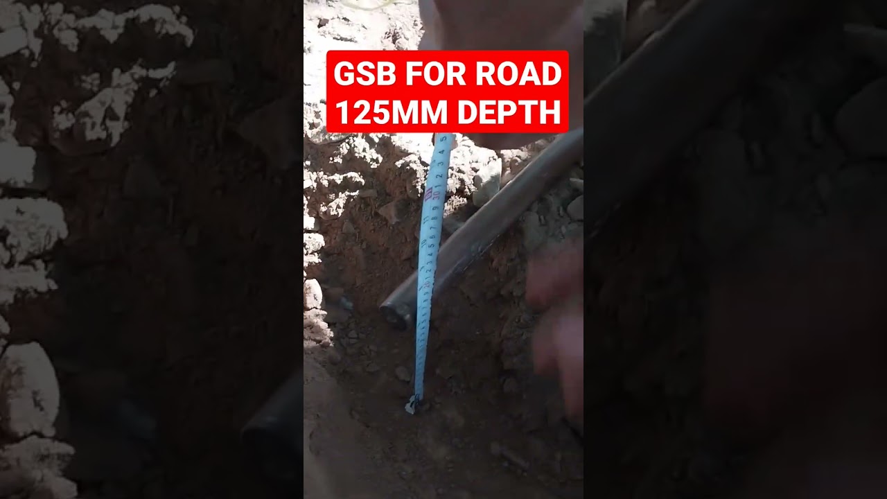 GSB for Road, 125mm Depth Checked at Site, #short #road  #reels