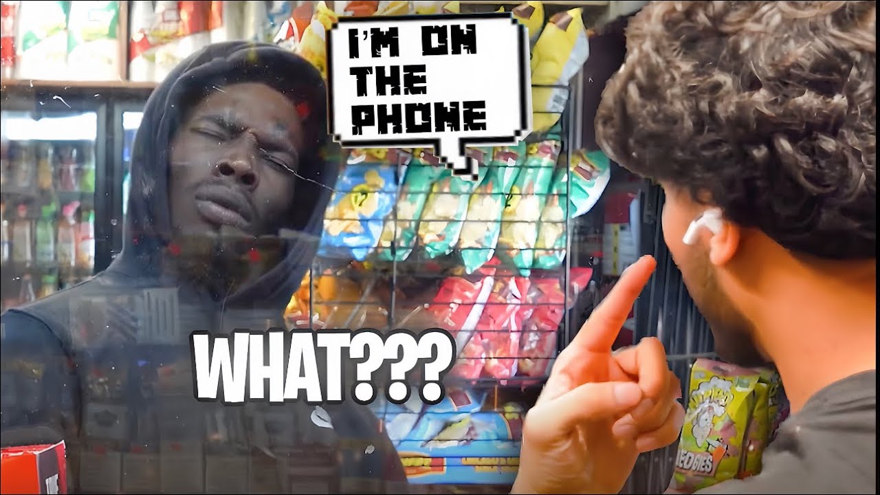 Talking shi** then pretending to be on the phone (MUST WATCH)