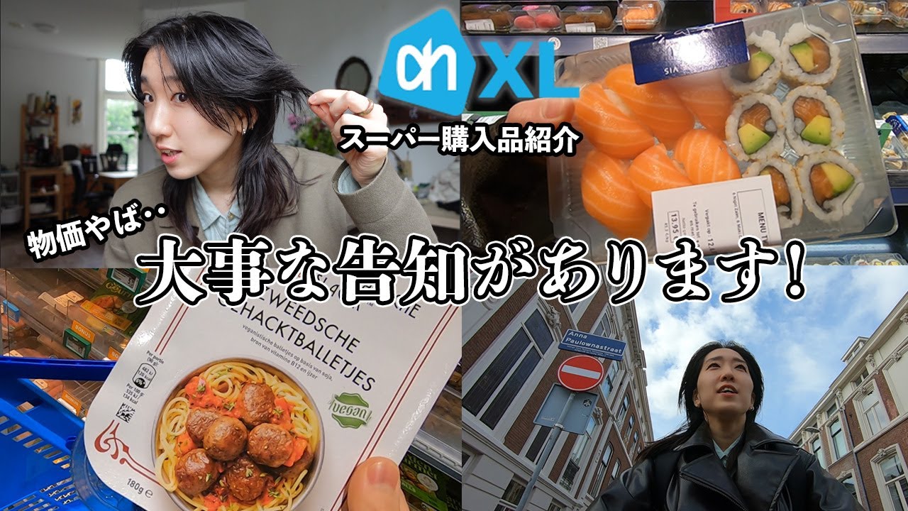 【オランダ】大手スーパー アルバートハイン ”Albert Heijn” 巨大バージョンXLで、物価をチェック！[オランダVLOG/オランダ生活]