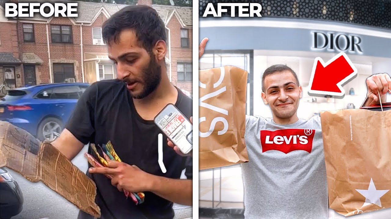 I Gave a Homeless Man a Makeover!