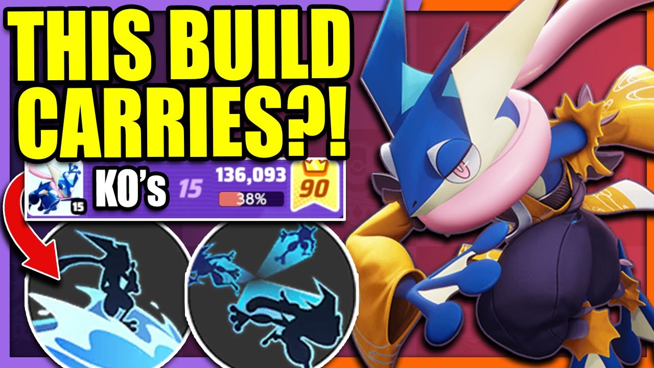SURF with DOUBLE TEAM on GRENINJA is much BETTER than I thought | Pokemon Unite