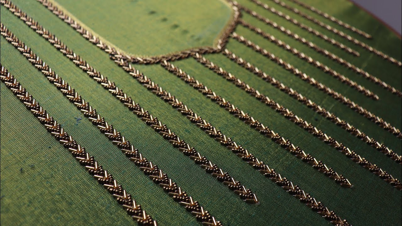 Grand designer chudithar with simple stitches and materials
