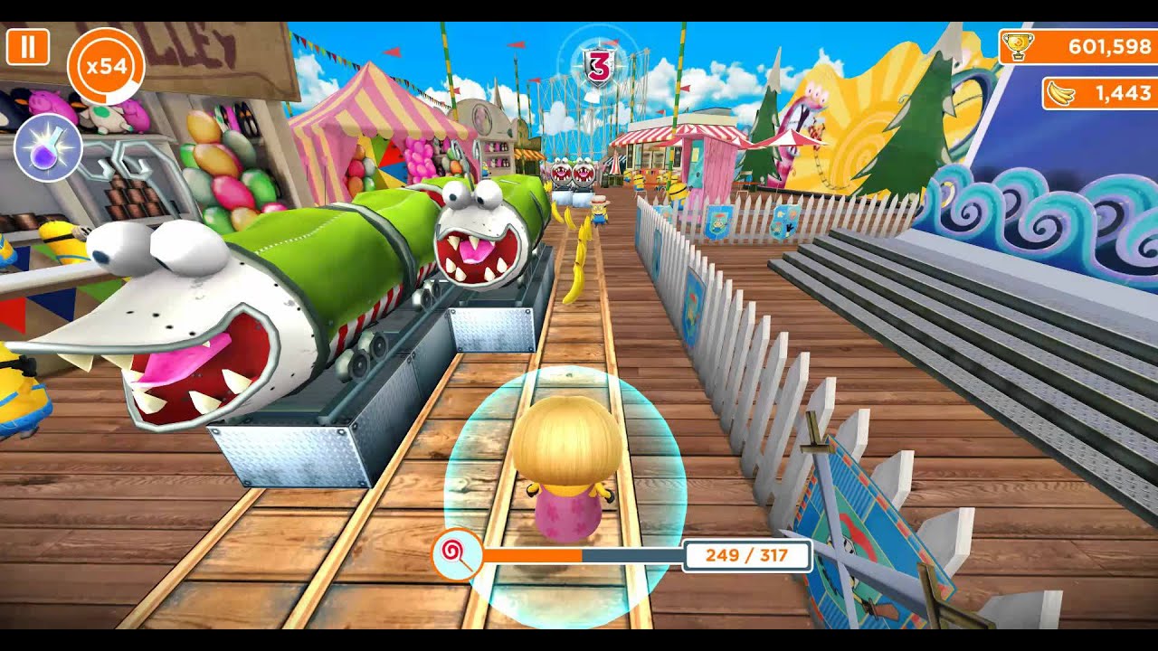 Minion Rush Extreme Sports - Stage 6 - Part 2 - Using the Skateboard