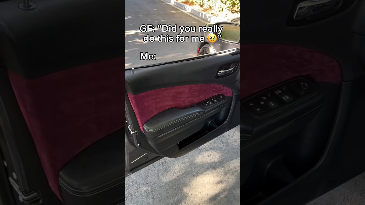 Do you think she likes it? #alcantara #suede #carinterior #carcommunity