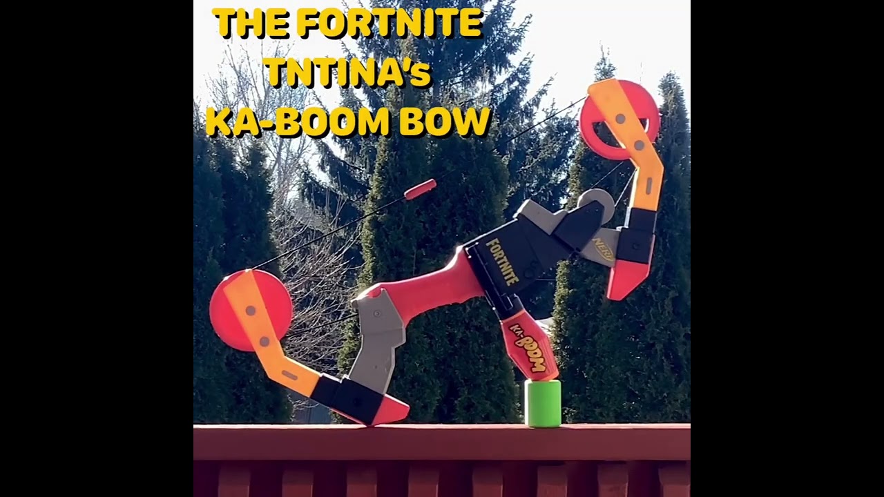 Nerf Tntina&rsquo;s KA-BOOM Bow!  The ONLY Nerf Fortnite Bow!  #shorts #nerf #nerffortnite #nerfbow