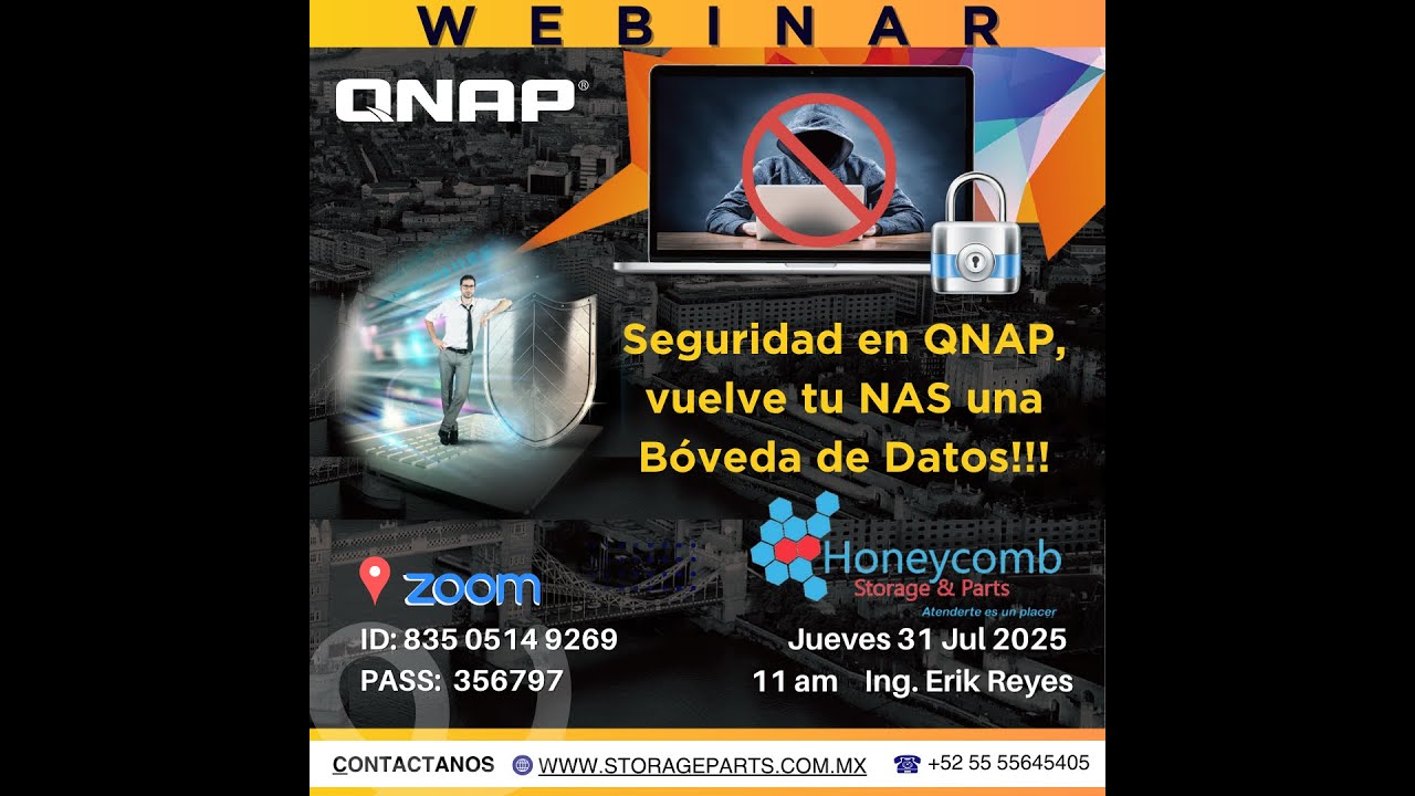 WEBINAR - Seguridad en QNAP, vuelve tu NAS una Bóveda de Datos