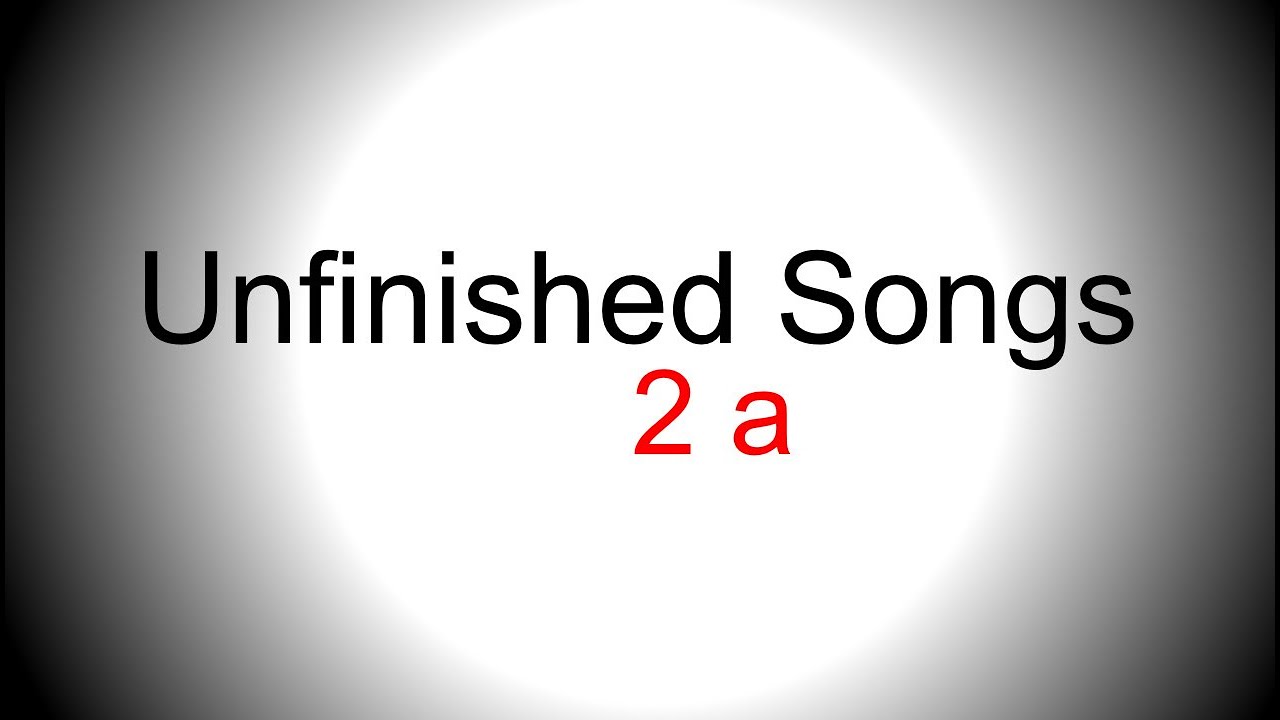 Musical style piano singing backing track - Unfinished song No.2 a
