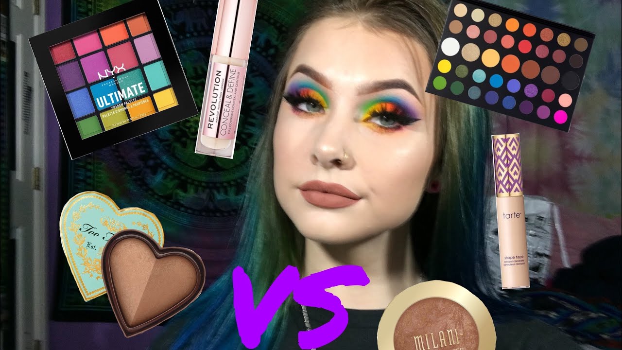 JamesCharles Palette vs Nyx Ultimate? | Full face drugstore vs highend!