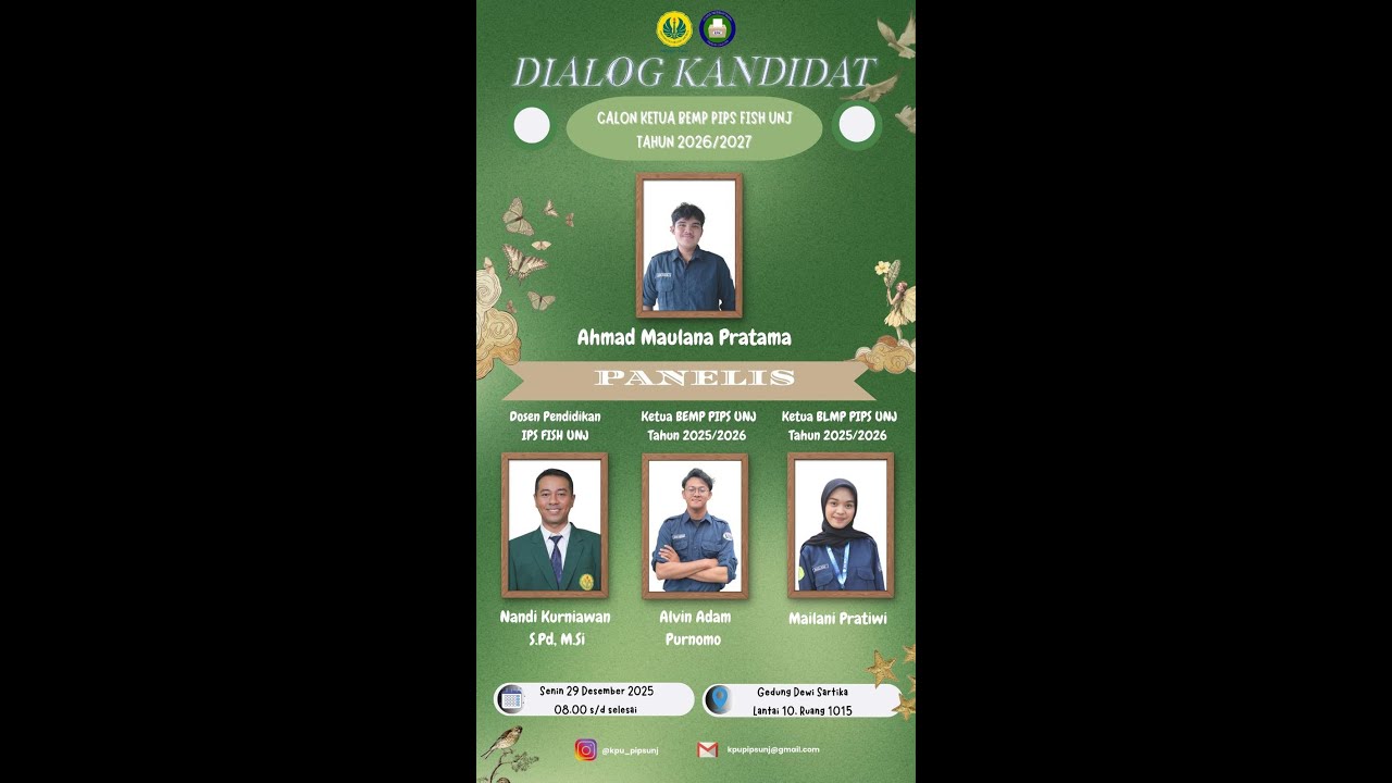 DIALOG KANDIDAT KPU P.IPS FISH UNJ 2025