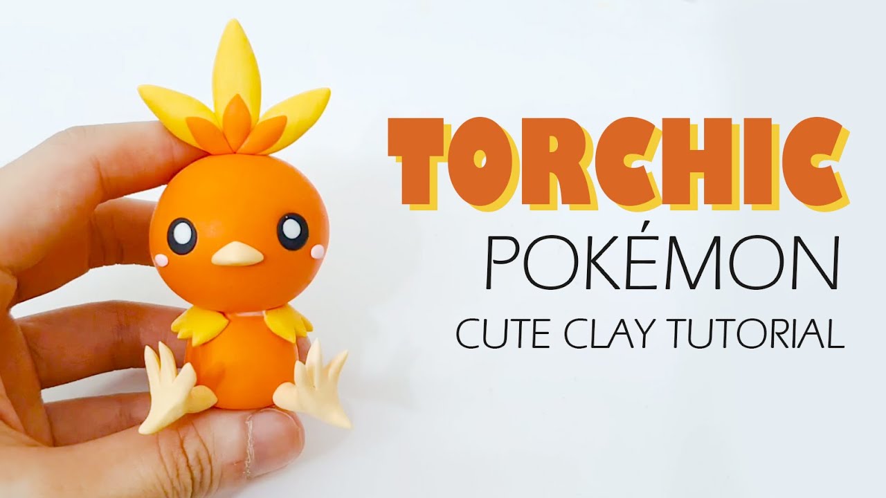 EP56: Making TORCHIC - ACHAMO Pokémon from clay | Pokémon Clay arts & tutorials