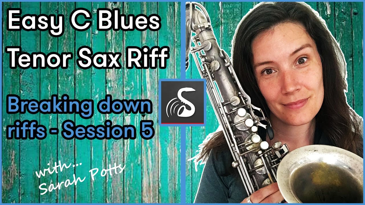 Easy C Blues Lick for Tenor Saxophone   How to play Saxophone Lesson   Beginner Sax Lessons