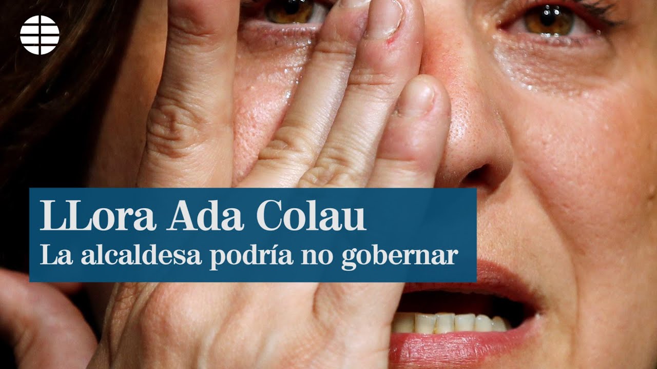 Las lágrimas de Ada Colau tras reconocer su derrota