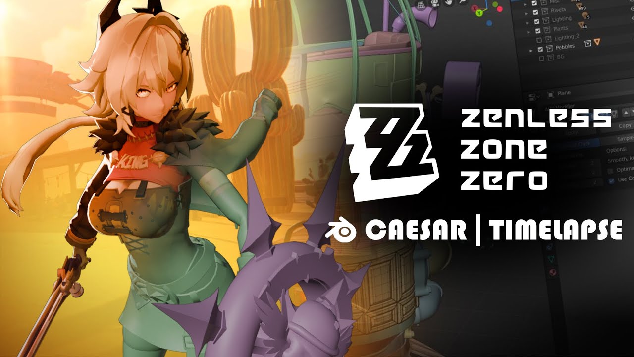 Caesar King | Son Of Calydon | ZZZ | Full Blender Timelapse!