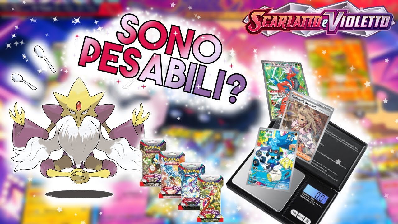 LE BUSTINE DI POKEMON SCARLATTO E VIOLETTO SONO PESABILI? ⭐️