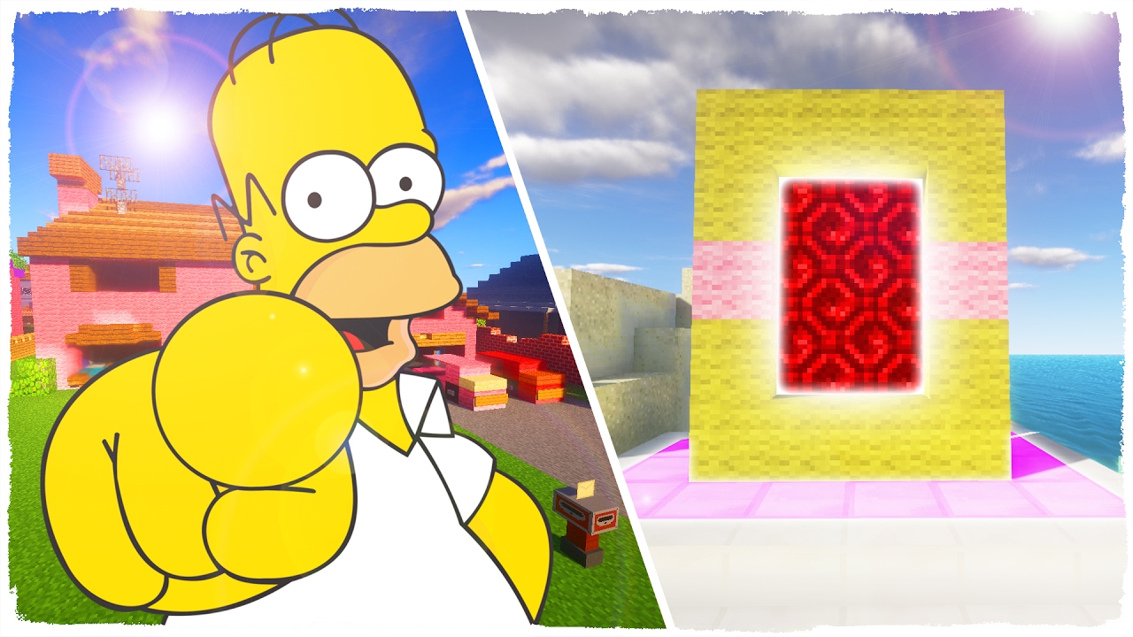 👉 MINECRAFT: COMO HACER UN PORTAL A LA DIMENSIÓN DE LOS SIMPSON