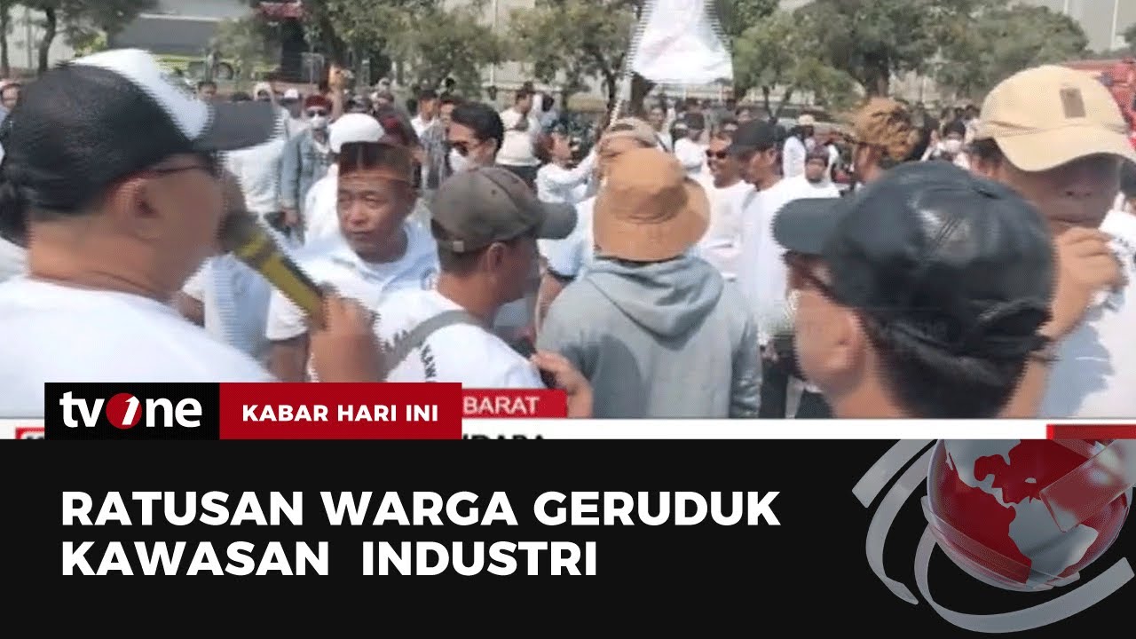 Demo Polusi Udara, Ratusan Warga Tutup Akses Kawasan Industri MM 2100 | Kabar Hari Ini tvOne