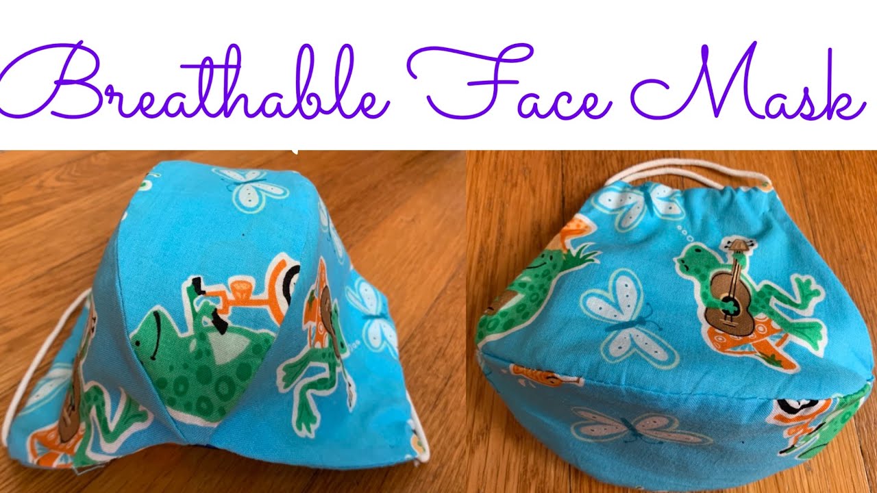 ( # 89 ) How To Make Breathable Face Mask With Filter Pocket - Face Mask Doesn't Touch Mouth & Nose