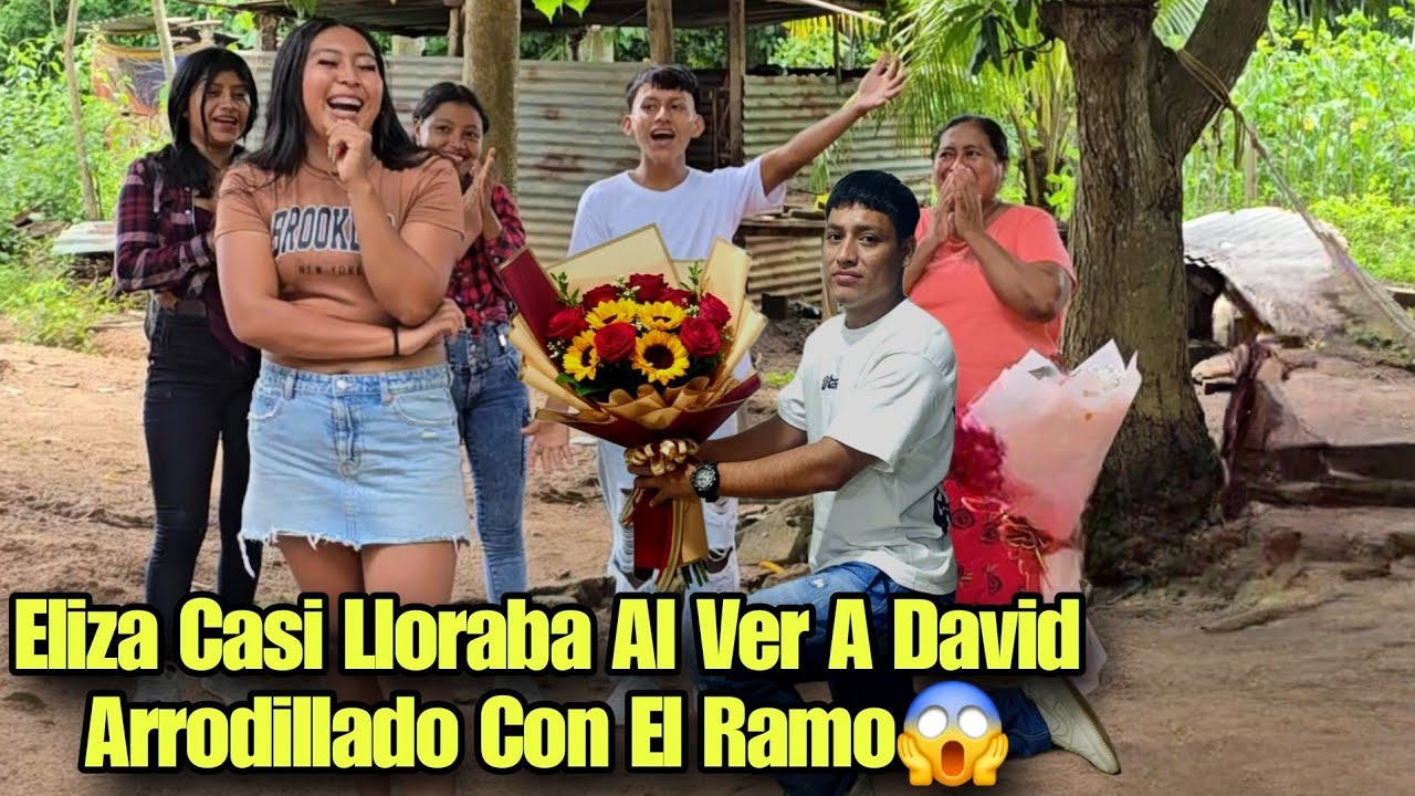 Eliza Quedo Sorprendida Al Ver El Gran Ramo De Rosas Que Su Novio Le Mando A Regalar😱