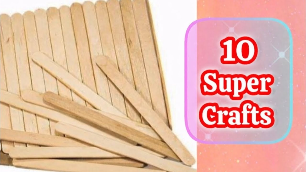 10 crafts with icecream sticks|| amazing crafts|| supper craft ideas 