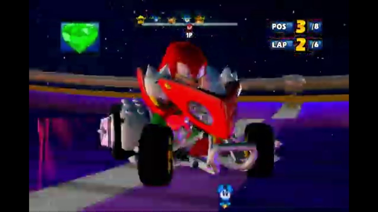 Sonic & SEGA All-Stars Racing [Single Race ~ Casino Park / Roulette Road ~ Knuckles]