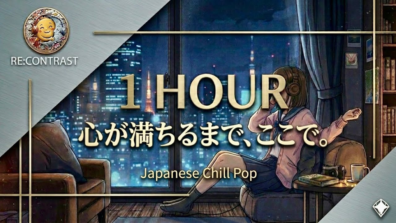 【心が満ちるまで、ここで。】都会のノイズを心地よい音楽に変えて｜Japanese Chill Pop×60分