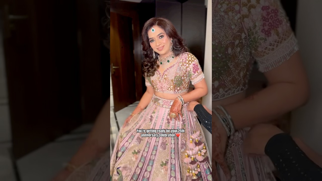 25th anniversary look. #anniversarycelebration ##25thanniversary #aishshreya #wedding #delhimua