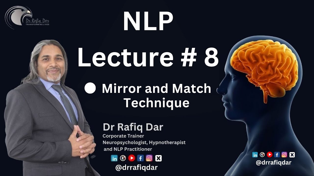 NLP Lecture- 8 l Mirror & Match Technique? l Dr Rafiq Dar