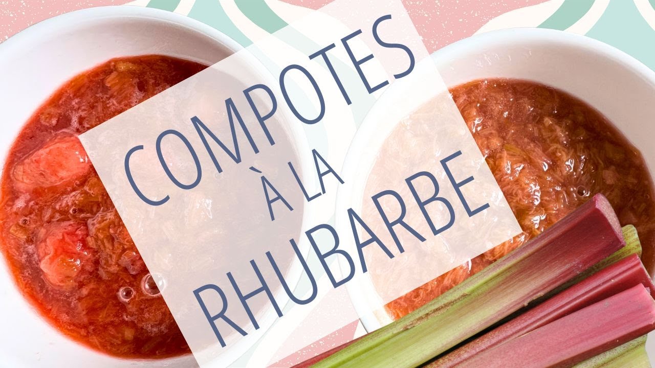 Recettes de compote de rhubarbe