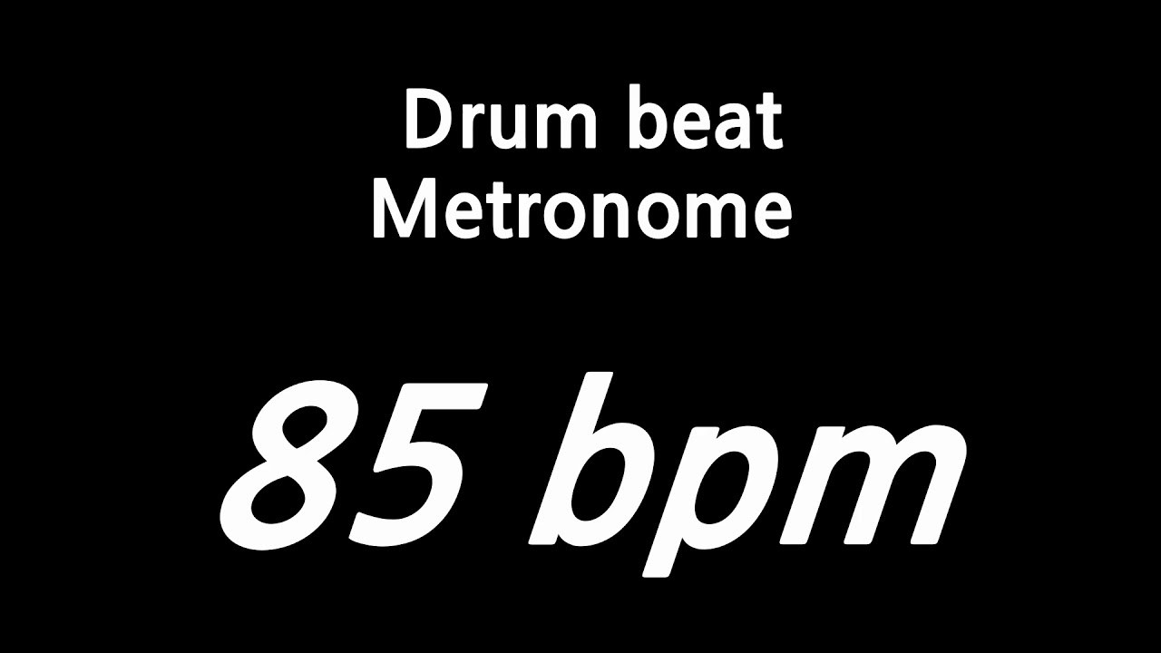 85 bpm metronome drum