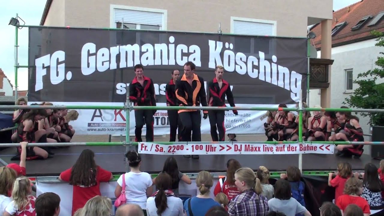 Showteil der Germanica zum Bürgerfest Kösching