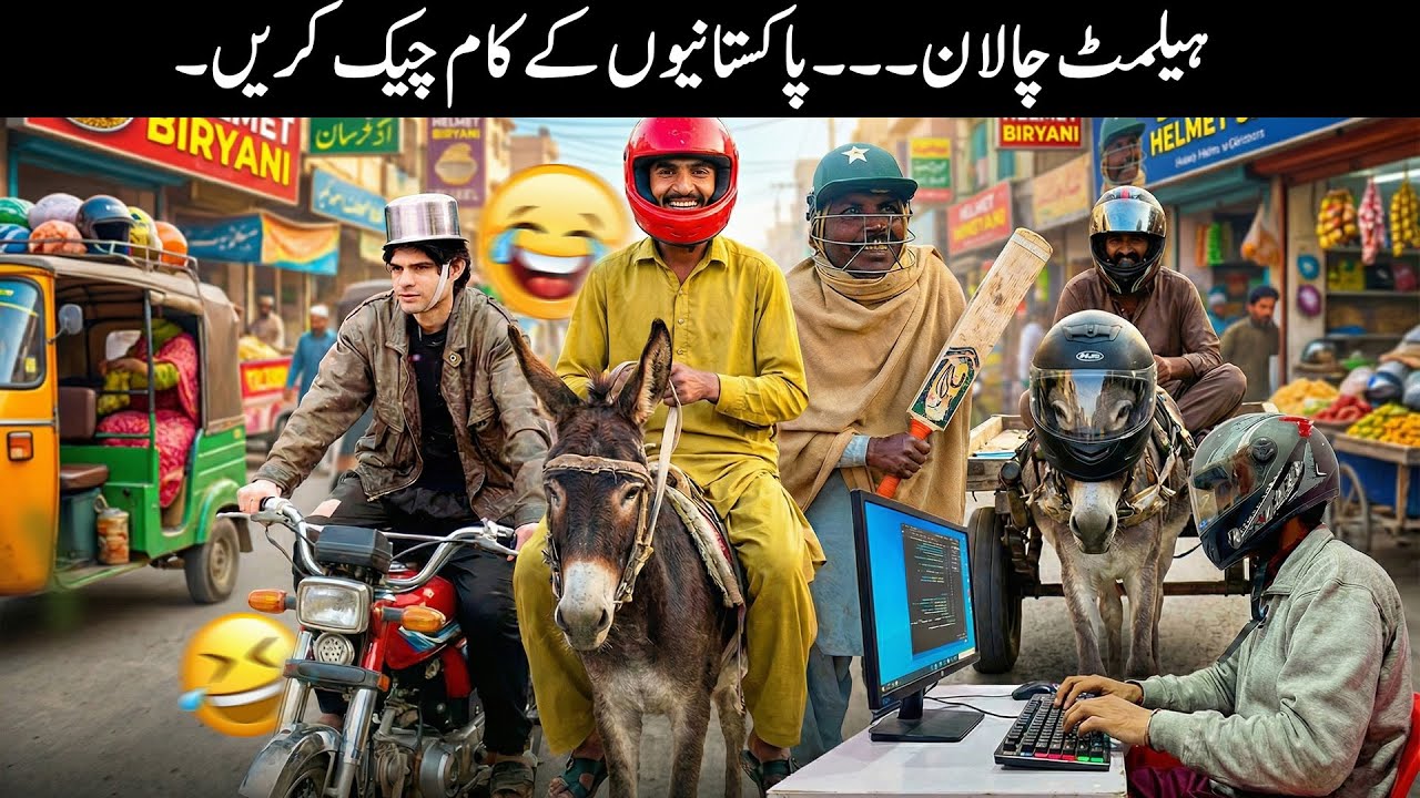 25 Funniest Pakistani Reactions to Helmet Challans 😂