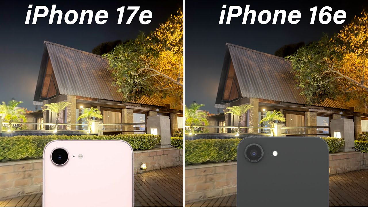 Сравнительный тест камер iPhone 17E и iPhone 16E.