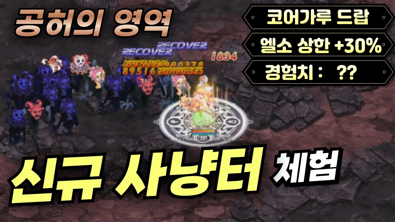 최상위 유저들만 갈수있다고?! 신규사냥터 공허의 영역 체험 [테일즈위버]
