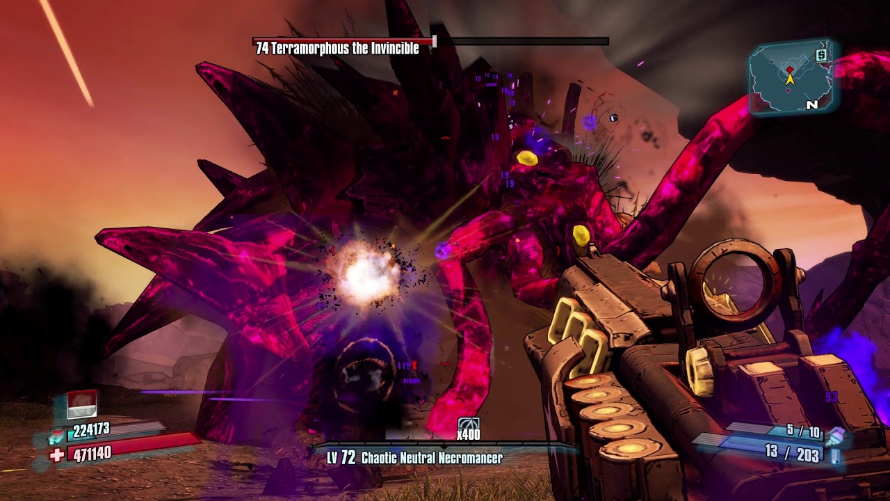 Borderlands 2 FlakGaige L72 vs Terra