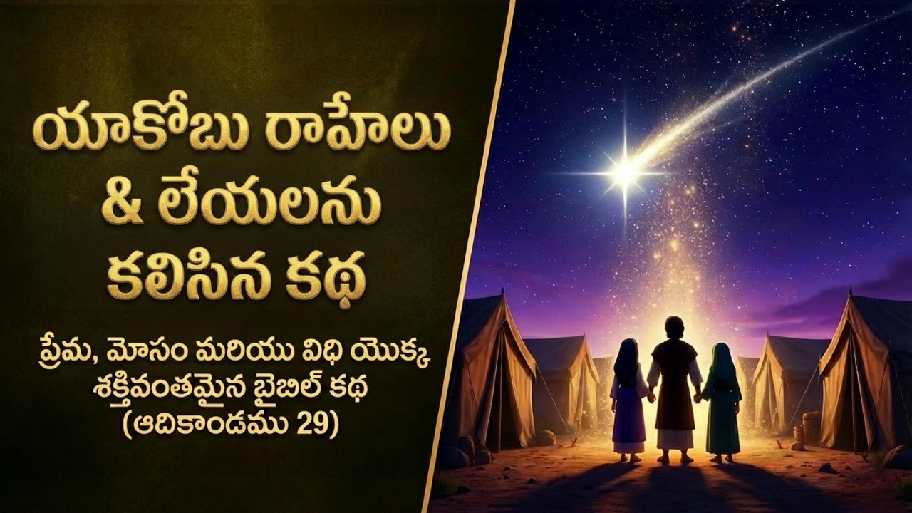 యాకోబు రాహేలును కలిసిన కథ | ప్రేమ, మోసం మరియు దేవుని యోచన | ఆదికాండము 29 | My Bible for Me Telugu
